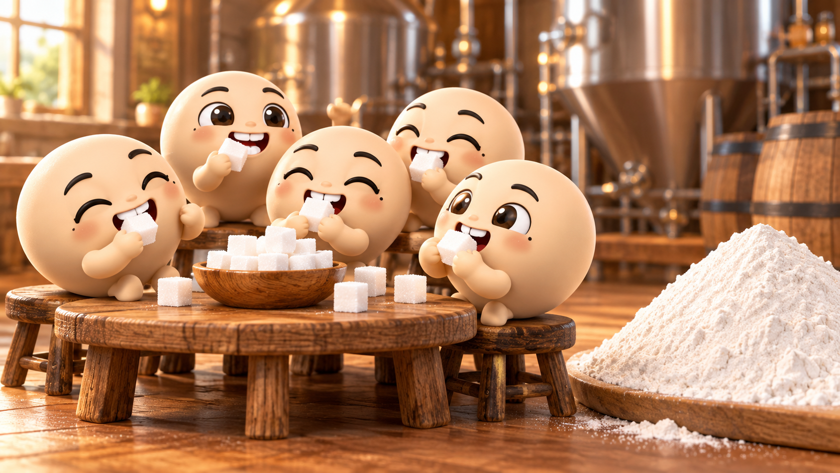 酵母が食べられるのは「糖」だけ。デンプンの鎖はそのままでは食べられない
